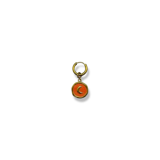 mono boucle lune orange